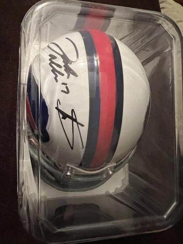 Josh Allen & Stefon Diggs - Signed Mini Helmet Buffalo Bills - Custom visor  COA