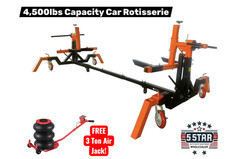 Auto Hydraulic Car Rotisserie 4500 Lb Capacity Free 3 Ton Air Jack Car Twirler