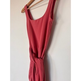 Aritzia Wilfred Mini Wrap Dress Jersey Saturn Brick Red Knit Size XS