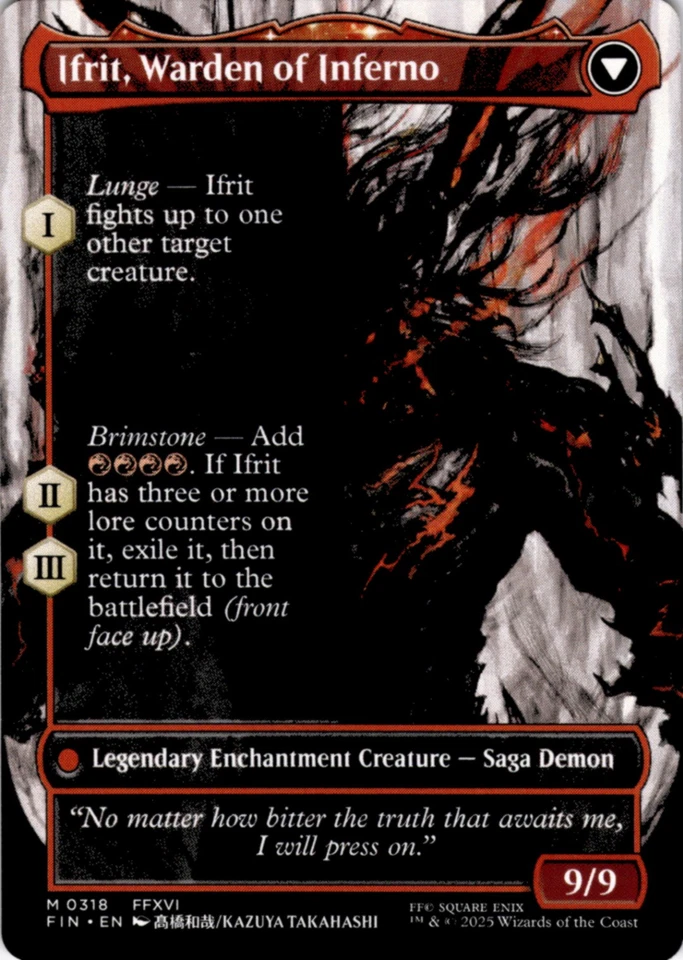 MTG Clive, Ifrit's Dominant (0318) (Borderless) Normal NM FINAL FANTASY Magic 31 - Image 2 of 2