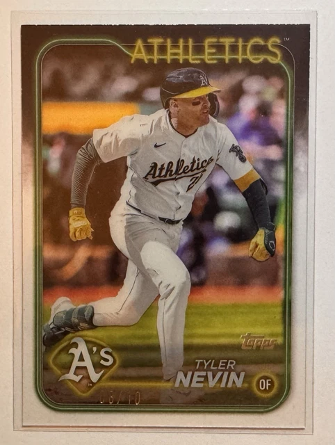 2024 Topps Update TYLER NEVIN Clear Acetate /10 ATHLETICS Saitama Swing Lions