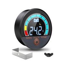 Battery Capacity Voltage Meter, 12V 24V 48V 60V 84V IP68 Waterproof LCD Batte...