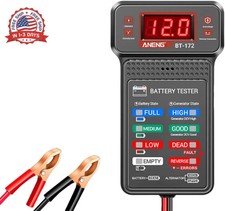 12V Car Battery Tester with LCD Screen  Indication, Universal Car Voltmeter  A