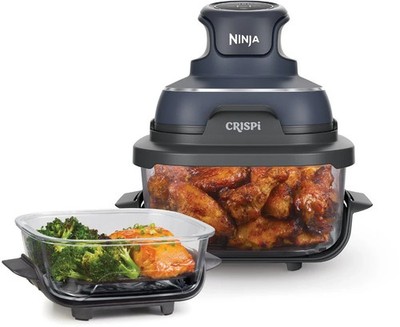 Ninja CRISPi 4-in-1 Heißluftfritteuse Blau, Braten, Warmhalten   3,8 L, Tragbar