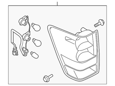 Genuine Nissan Tail Light Assembly 26550-ZH226