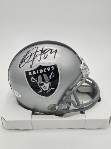 Bo Jackson Signed Oakland Raiders Mini Helmet Auto Beckett COA