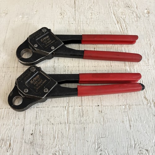 Paar Winkelkopf PEX Rohr Crimpzange Winkelkopf gebraucht für 1/2" 3/4" Pex Crimper