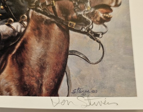 Don STIVERS-COMMANDER- Collectible Civil War Print 4.75 X 6.25IN Notecard 1995 - Picture 2 of 6