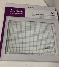 BNIB CRAFTERS COMPANION Stamping Pattern Magnetic Base 8" x 8" Grid - CG S89