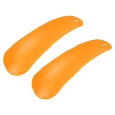 2Pcs Plastic Shoe Horn, 4.7" PP Small Shoe Horn Spoon Helper Orange