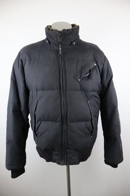 Energie Giubbotto Piumino Giacca Uomo Tg L Man Casual Vintage Jacket Logo Piume