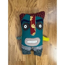 Rebecca Yarbrough Handmade Patchwork Plush Quirky Folk Tooth Fairy Pillow