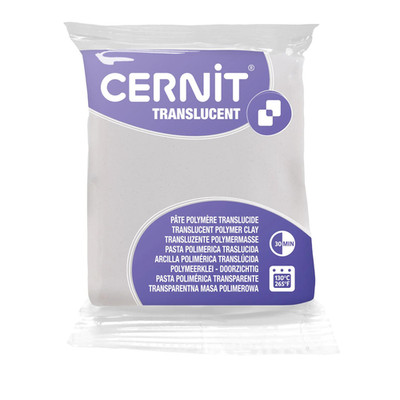 Cernit 6x Translucent 56g, Glitter weiß - Glitzerweiß CE0920056010C