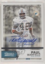 2016 Classics Legends Significant Signatures Silver 9/10 Paul Warfield Auto 0a6