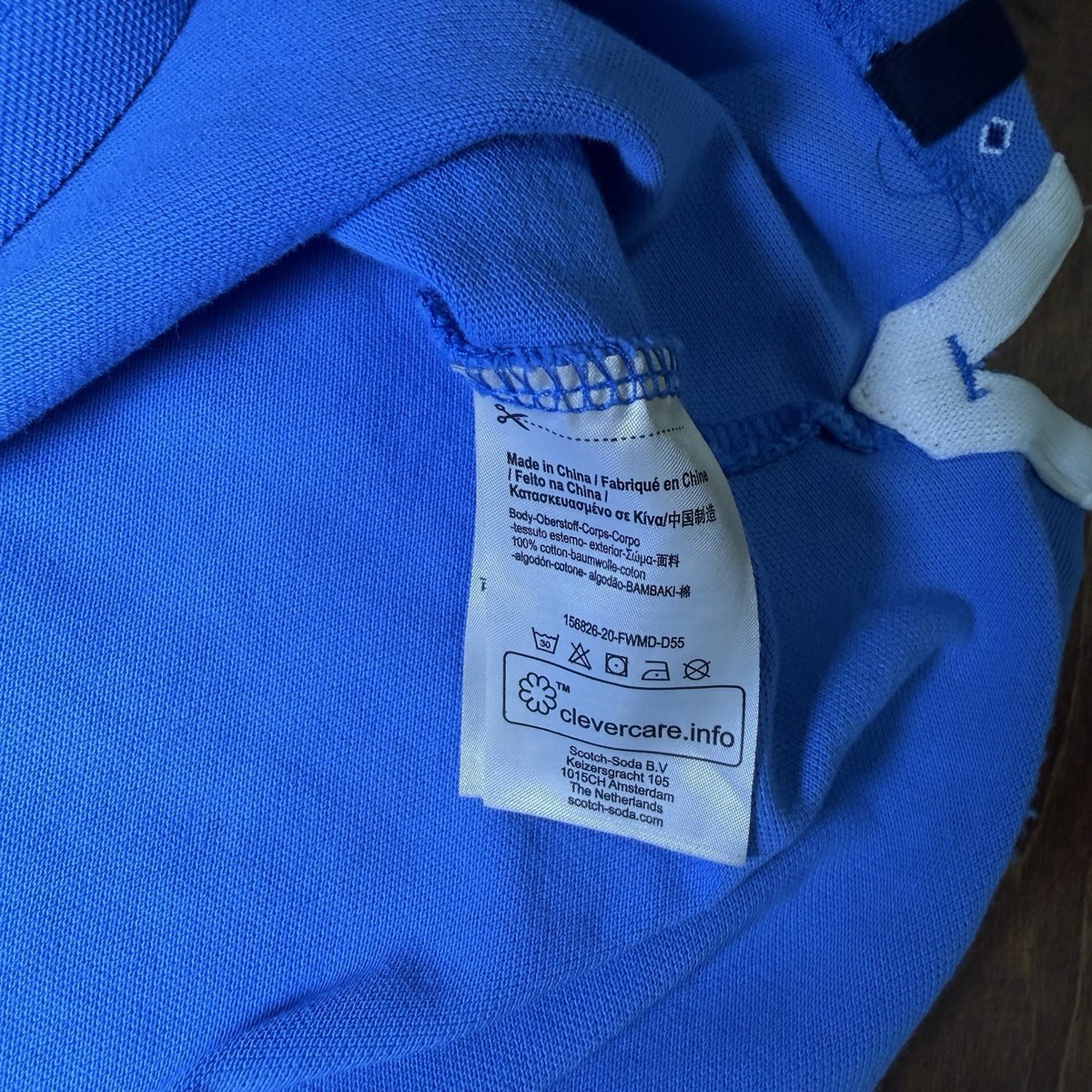 はははのは 3個セット Scotch & Soda Polo Shirt Mens XL Blue Geometric Pique Short Sleeve