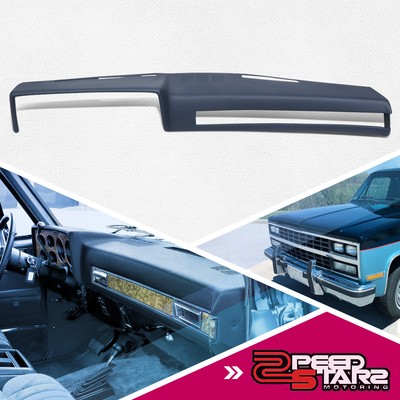 Blue Molded Dashboard Dash Board Cover Bezel Overlay for 81-91 Chevy GMC C/K/R/V