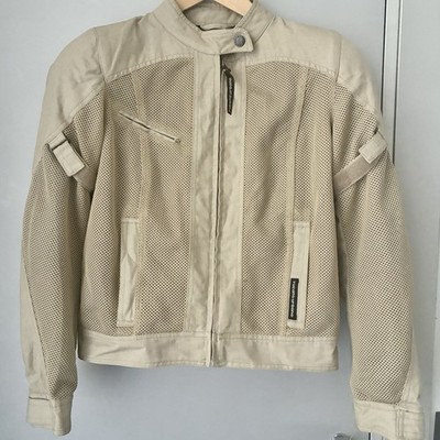 Tucano Urban Women's Summer Motorcycle Jacket with Back Protector - Size 42 Beige - NEW