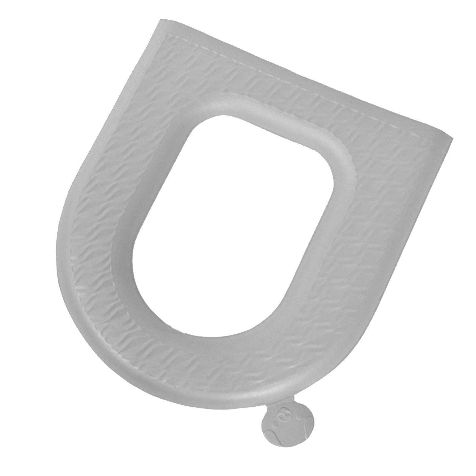 Quick Dry Thick Grey Toilet Seat Cover Cushion For Bathroom Easy To Use