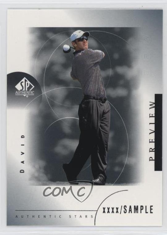 2001 SP Authentic Preview Authentic Stars David Duval #22 Rookie RC t2b