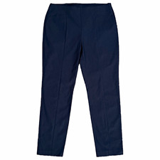 Chicos So Slimming Navy Blue Elastic Waistband Slim Leg Ankle Pants 1 Medium