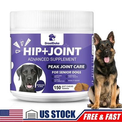 150 Chews Dog Hip and Joint Support Glucosamine Chondroitin MSM Supplement USA