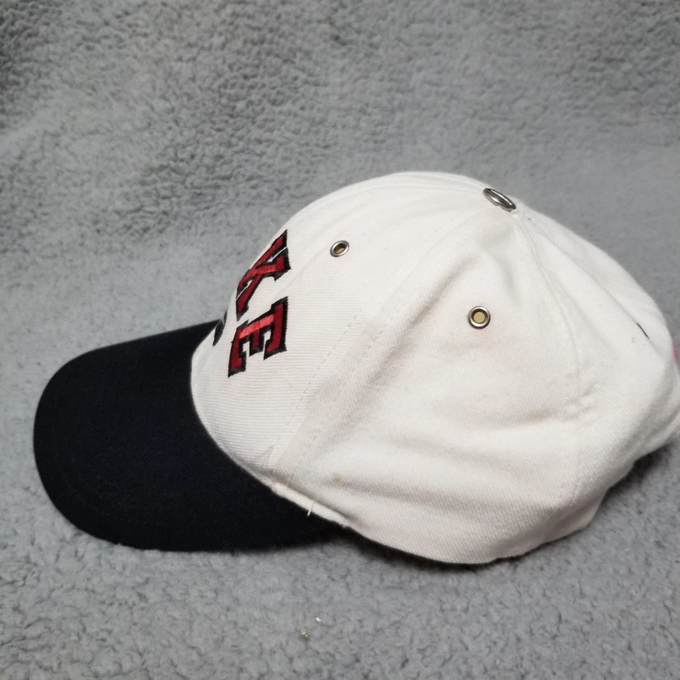 VINTAGE 90's Nike Arch Spellout Hat Cap Snap Back Black Embroidered Swoosh - Image 3 of 4