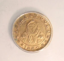 (c.1940) 1862 Alaska Fractional Gold 2 TooWah Restrike ANACS AU58