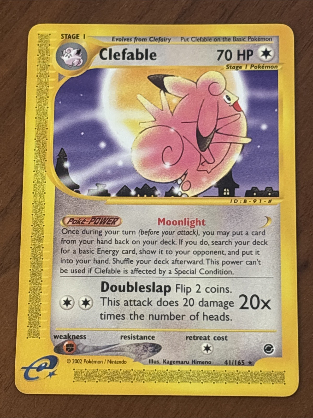 Clefable 41/165 Expedition Base Set Regular Rare 2002 LP+