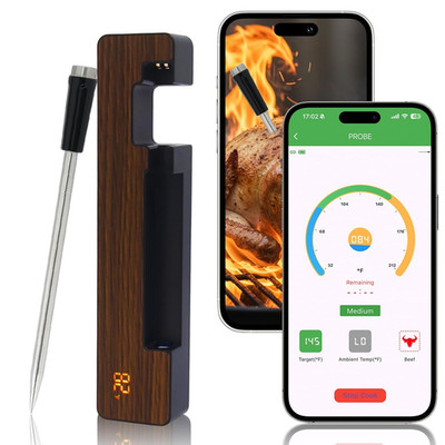 Wireless Meat Thermometer Digital, 600 Ft Long Range Bluetooth 5.3 with Smart Ap
