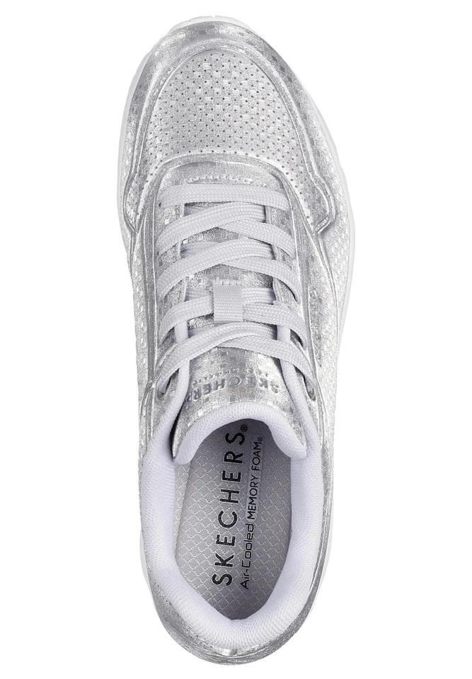 Skechers Donna Street UNO Disco Nite Sneaker 177162 SIL Silver - Immagine 4 di 4