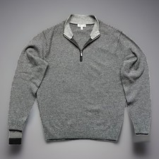 Peter Millar 1/4 Zip Mens Medium Wool Cashmer...
