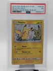 POKEMON TEAM UP SM BLACK STAR PROMO PIKACHU #SM162 HOLO PSA 7