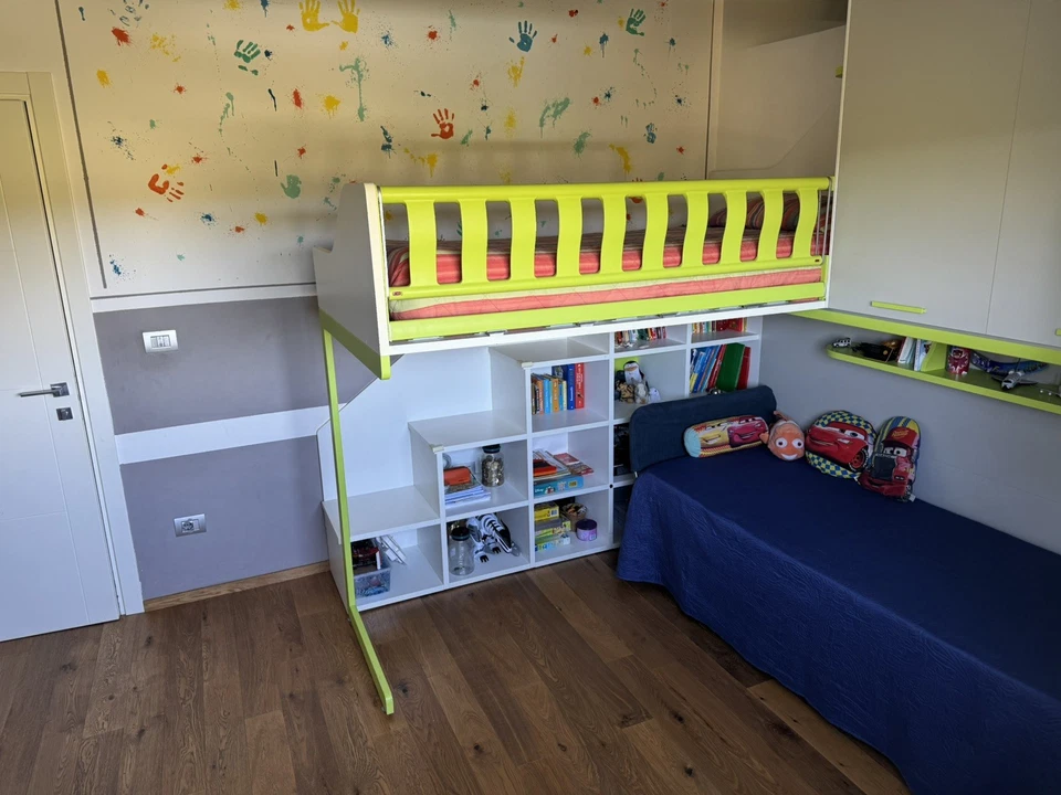 Cameretta bambini soppalco Moretti compact - Immagine 2 di 4