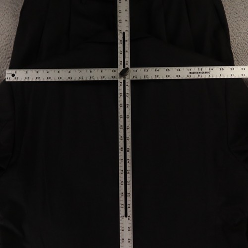 Chaps Suit L LT Black 100% Wool Worsted Twill Pleated Cuffed 44L 38x32 - Picture 14 of 24