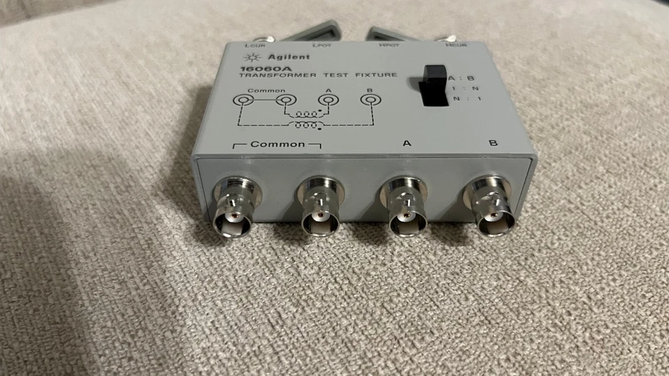 Keysight Agilent 16060A Transformer Test Fixture with Clip Cables - Image 3 of 4