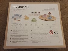 NunuKids Wooden Tea Party Set Playset