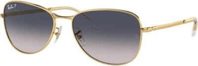 Ray-Ban Sunglasses RB3733 001/78 Gold Blue Unisex 56mm 145 3P  NEW 