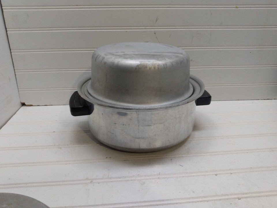 KitchenCraft Kitchen Craft 4Qt Aluminum Stock Pot Steamer Pan Double