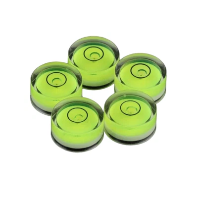 TAPS2TRAPS Pack of 5 Mini Round Bullseye Spirit Level Bubbles 12mm Great for DIY Projects