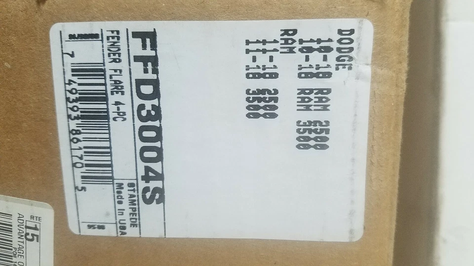 Fender Flares para Dodge RAM 2500 / RAM 3500 2010-2018 juego de 4, 1 tiene un corte... Foto 4 de 4