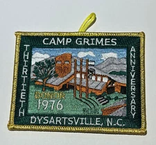 30th Donor  Camp Grimes North Carolina High Adventure  Boy Scout TT7