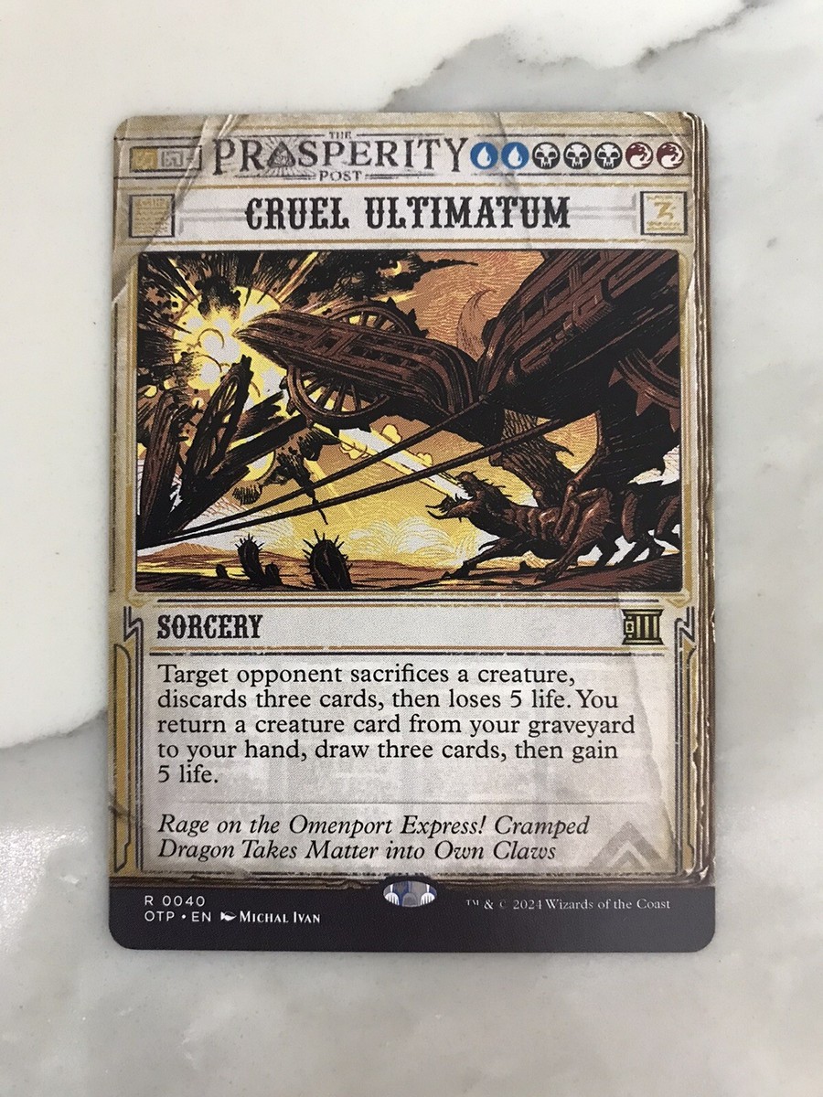 Cruel Ultimatum Showcase MTG Magic the Gathering Card NM Near Mint Thunder  OTP | eBay Australia