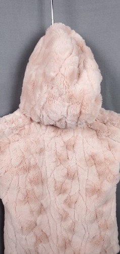 Mayoral Vest Girls 6 Pink Hooded Plush Sleeveless Jacket Cozy Layer Winterwear - Picture 6 of 13
