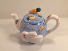 Teapot With Bunny Rabbit And Carrots - WCL