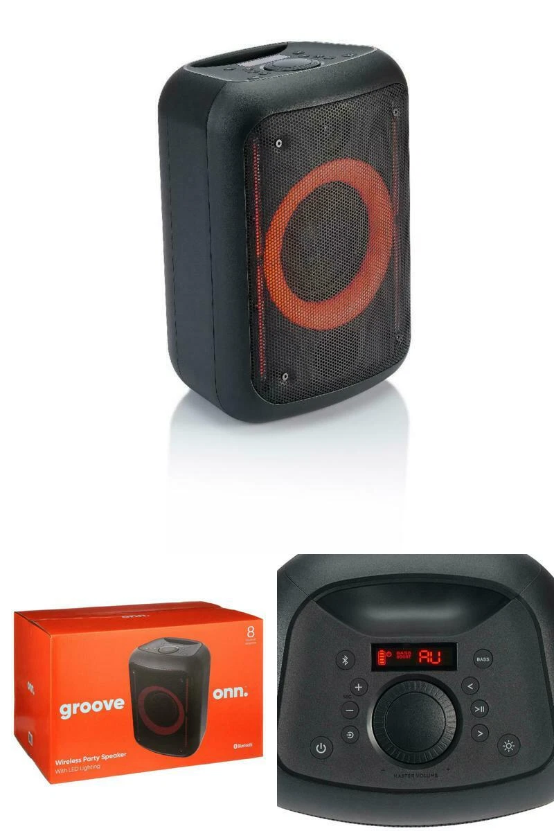 onn. Medium Party Speaker with LED Lighting