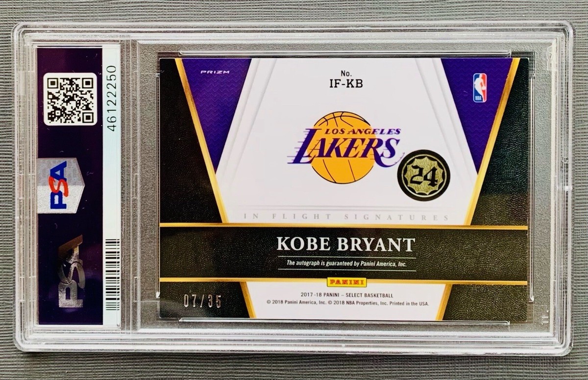 Kobe Bryant 2017 Panini Select In Flight Sigs. Neon Green 7 Kobe Bryant 2017 Panini Select In Flight Sigs. Neon Green 7