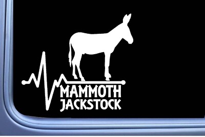 Mammoth Jackstock Lifeline Donkey OS 428 6 inch decal mule sticker