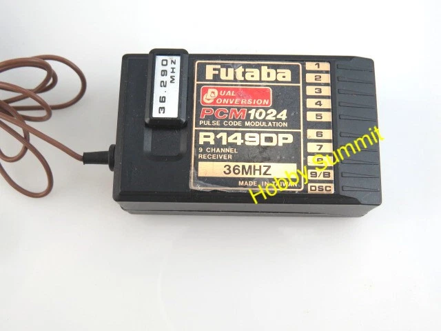 Futaba R149DP 9-Channel Radio Receiver PCM 1024 36 MHz Dual Conversion R/C Plane - Image 3 of 4