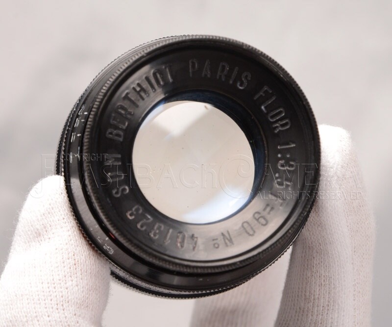 RARE * SOM Berthiot Flor 90mm f3.5 Original for Leica LTM #021530