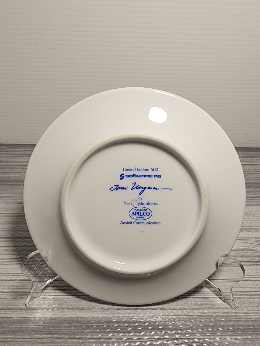 Apilco france porcelain limited edition 500 decor plate RARE